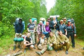 Наша группа в первый день похода